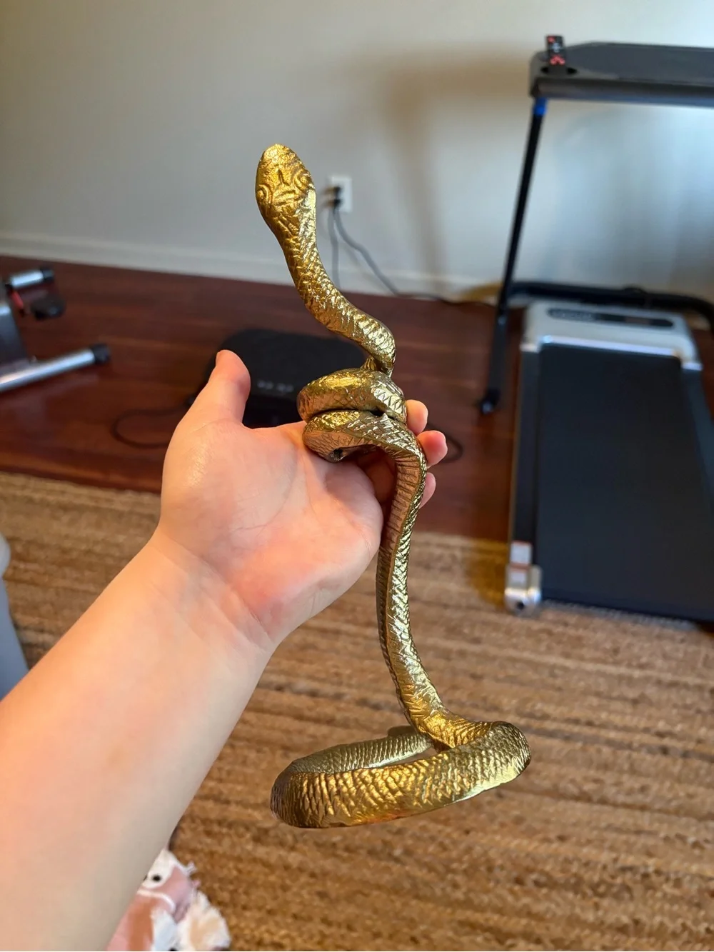 Snake candle holder